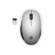 HP Dual Mode Silver Mouse 300 - Souris - connection à deux ordinateurs via Bluetooth ou sans fil