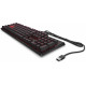 HP OMEN LED Noir Rouge - Clavier de jeu encodeur - Commutateurs mécaniques CHERRY MX Rouge - LED pour chaque touche