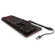 HP OMEN LED Noir/Rouge - Clavier de jeu encodeur - Commutateurs mécaniques CHERRY MX Rouge - LED pour chaque touche