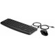 HP Pavilion 200 - Kit Clavier + souris filaire - Noir - 12 raccourcis - 3 LED - souris brillante - 16000 Dpi