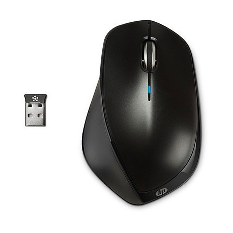 HP X4500 - Souris sans fil - Noir Metal - Design moderne