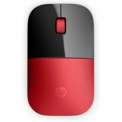 HP Z3700 - Souris sans fil - Rouge - Durée de vie jusqu'à 16 mois avec une seule pile AA