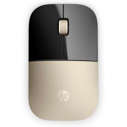 HP Z3700 - Souris sans fil - Or - Durée de vie jusqu'à 16 mois avec une seule pile AA