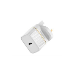 OtterBox Chargeur Secteur UK Wall (Prise Anglaise) Charger 18W - 1X USB-C 18W USB-PD White
