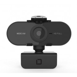 DICOTA D31841 Webcam USB PRO FHD Autofocus - Micro intégré - Plug&Play - Cache webcam inclus