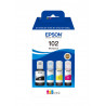 EPSON 102 EcoTank Multipack - Noir, Cyan, Jaune, Magenta - 7500 pages Noir et 6000 en couleur