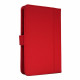 WE Housse de protection universelle pour tablette 7" - H-720 - TPU - Rouge - Attaches en silicone ajustables - Porte-cartes