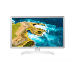 Ecran TV LG 27.5" - LED - HD - Blanc - 16 9 - HDMI - USB 2.0 - Haut-parleurs intégrés - Bluetooth - Wi-Fi - WebOS - Tuner TNT