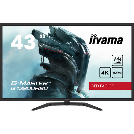 IIYAMA G-MASTER Ecran 43" Gaming - 16 9 - FreeSync - 2x DisplayPorts - 2x HDMI - 4x USB - pied réglable