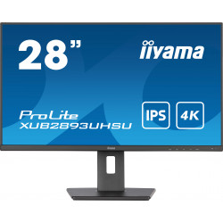 IIYAMA Ecran 28" - Dalle IPS 16 9 - DisplayPort - HDMI - Haut Parleurs - 4x USB - Pied réglable en hauteur - Pivot
