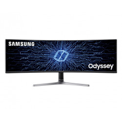 SAMSUNG Ecran 49'' Gaming incurvé - C49RG90SSP - Ultra large - QLED - 32 9 - VA - 1x HDMI - 4x USB - 2x DP