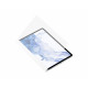 SAMSUNG Note View Cover Tab S7 S8 - Blanc - Book cover avec fenêtre transparente et tactile sur l'écran - EF-ZX700PWEGEU