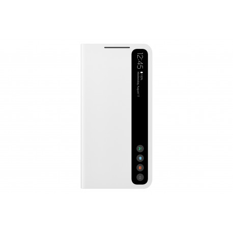 SAMSUNG Galaxy S21Fe Smart Clear View Cover - Blanc - EF-ZG990CWEGEW