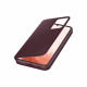 SAMSUNG Galaxy S22 Smart Clear View Cover - Bordeaux - EF-ZS901CEEGEW