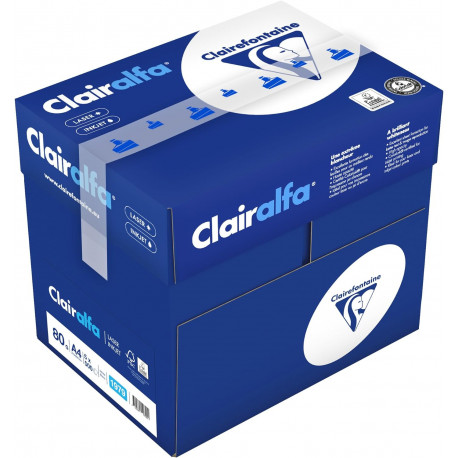CLAIREFONTAINE Ramette papier Clairalfa A4 80g blanc