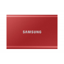 SAMSUNG SSD Externe T7 - 1To - rouge métallique - USB 3.2 - Gen. 2 - MU-PC1T0R WW