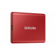 SAMSUNG SSD Externe T7 - 1To - rouge métallique - USB 3.2 - Gen. 2 - MU-PC1T0R WW