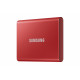 SAMSUNG SSD Externe T7 - 1To - rouge métallique - USB 3.2 - Gen. 2 - MU-PC1T0R WW