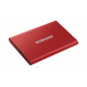 SAMSUNG SSD Externe T7 - 1To - rouge métallique - USB 3.2 - Gen. 2 - MU-PC1T0R WW