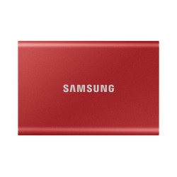 SAMSUNG SSD Externe T7 - 2To - rouge métallique - USB 3.2 - Gen. 2 - MU-PC2T0R WW