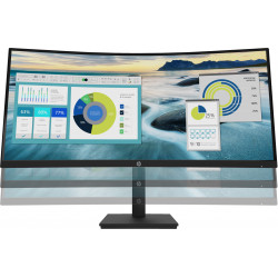 HP P34hc G4 Ecran 34" WQHD - Incurvé - HDMI Display Port USB-C - Hauteur réglable - Pivotable - Inclinable