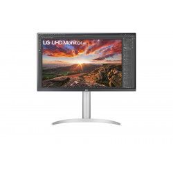LG 27UP85NP-W.AEU - Ecran 27" UHD 4K - Blanc - HDMI DP USB - Haut-Parleurs - Hauteur réglable - Inclinable - Pivotable