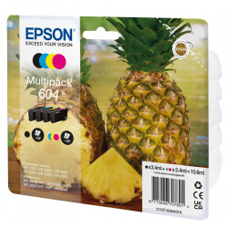 EPSON 604 Ananas Multipack 4 cartouches (Noir, Cyan, Jaune, Magenta) - 1x3,4ml+3x2,4ml