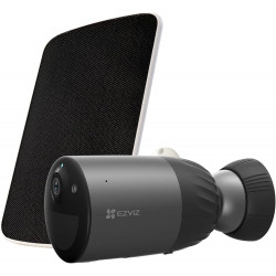 EZVIZ caméra Wifi Extérieure BC1C 2K PLUS sur Batterie + panneau solaire - 4MP Vision nocture couleur - Sirène + flash