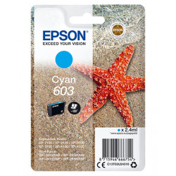 EPSON 603 Cartouche Etoile de Mer Cyan 2,4ml Alarme