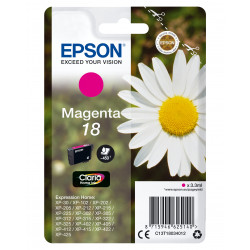 EPSON 18 Cartouche Paquerette Encre Claria Home Magenta 3,3ml Alarme