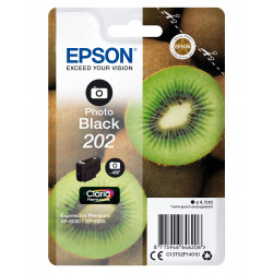 EPSON 202 Cartouche Kiwi Encre Claria Premium Noir Photo 4,1ml