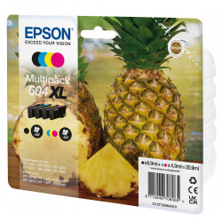 EPSON 604XL Multipack Ananas Encre - Noir (8,9ml), Cyan, Jaune, Magenta (4ml) Alarmé