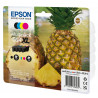 EPSON 604XL Multipack Ananas Encre - Noir (8,9ml), Cyan, Jaune, Magenta (4ml) Alarmé