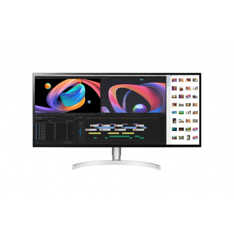 LG Ecran 34" 34WK95UP-W - LED - 21 9 - 5K 5120x2160 - 2xHDMI Display Port - 2xUSB - Inclinable - Hauteur réglable