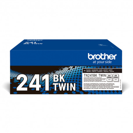 Brother TN-241BK - Pack de 2 toners noirs - 2 x 2500 pages - Original
