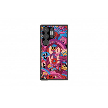 SAMSUNG Coque artistique pour Galaxy S24 Ultra - 'Designed for Samsung' - Yeye Weller Case - GP-FPS928SBKYW