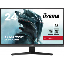 IIYAMA G-Master Red Eagle Ecran 23.8" - Fast IPS - 180Hz - 300cd m² - HDMI - DP - VESA 100x100 (G2470HS-B1)