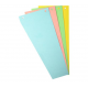 EXACOMPTA Lot de 100 fiches trapézoïdales 10,5 x 24cm