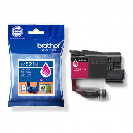 BROTHER LC521M Cartouche Magenta 500 pages