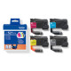 BROTHER LC521VAL - Pack de 4 cartouches d'encre (Noir, Cyan, Jaune, Magenta) - 500 pages