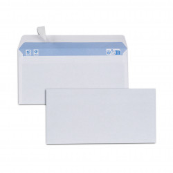 500 enveloppes blanches économiques DL 80 g auto-adhésives