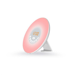 Réveil lumière WE 2W radio FM - lampe de chevet simulation de lever/coucher de soleil