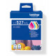 BROTHER Pack 4 Cartouches Encre LC527VAL N,C,M,Y 1x1300+3x900 pages