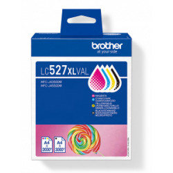 BROTHER Pack 4 Cartouches Encre LC527XLVAL N,C,M,Y 1x3000+3x2000pages