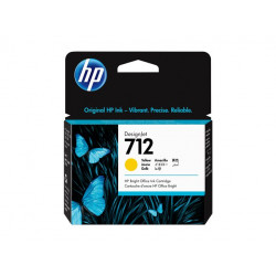 HP Cartouche Encre 712 Jaune 29ml