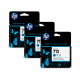 HP Pack 3 Cartouches Encre 712 Cyan 3x29ml