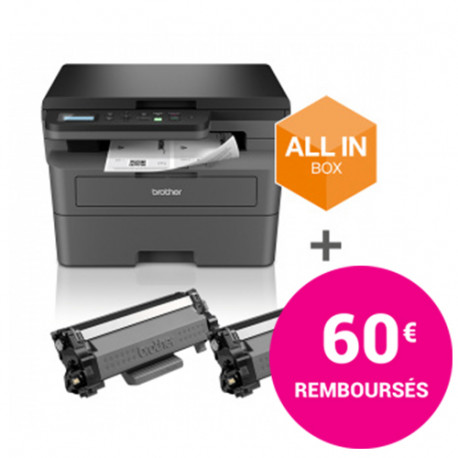 BROTHER Pack DCP-L2627DWXL MFP Laser Monochrome + 2 toners + garantie