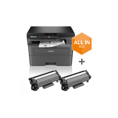 BROTHER Pack DCP-L2627DWXL MFP Laser Monochrome + 2 toners + garantie