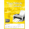 TOP STICK Boîte de 200 Etiquettes universelles 105 x 297 mm Coloris Blanc