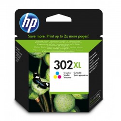 HP 302 Pack de 2 cartouches d'encre noire et trois couleurs authentiqu